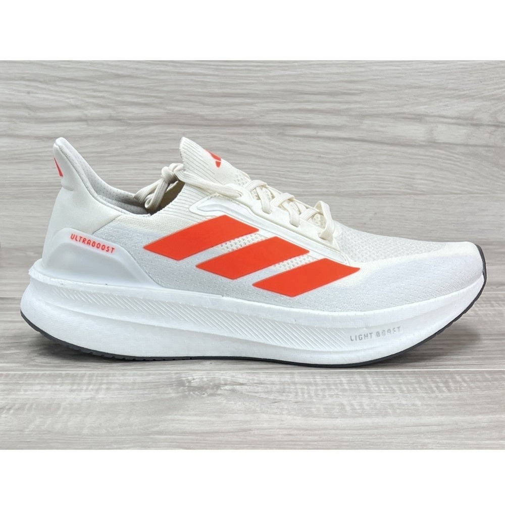 Men's Adidas UltraBoost 5X Running Shoes White / Orange Sz 12.5 JH9038